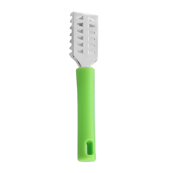 Manual Fish Scaler Descaling Device Stainless Steel Ergonomic Handle Serrated Edge Easy Clean for Kitchen Seafood Prep