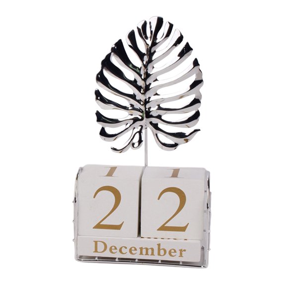 Manual Flip Calendar Wooden Perpetual Calendar Home Desktop Crafts Decoration for Office Study Coffee Shop