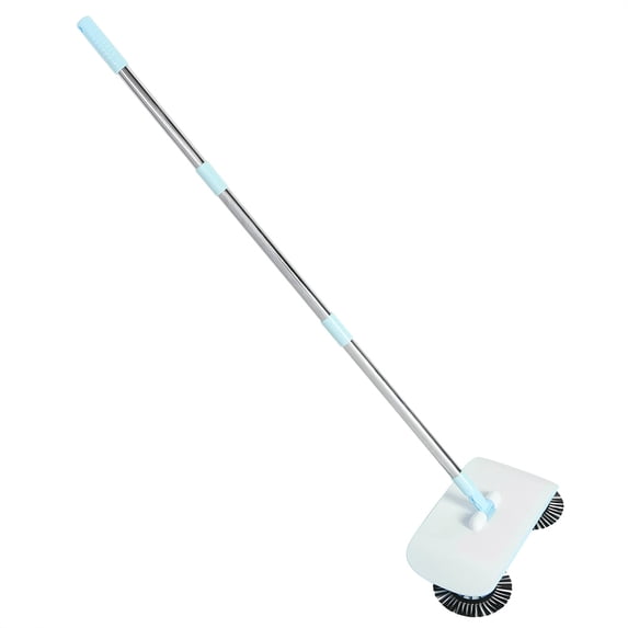 Manual Floor Carpet Sweeper Home Push Broom and Mop Cleaner Blue 13.8 x 7.3 Inches / 35 x 18.5 cm