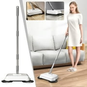 Manual Floor Sweeper Portable Cleaning Tool 2 in 1 Broom, Foldable Household Sweeper Dry & Wet, Easy to Use Microfiber Mop Home Cleaning Tool for Home Office Use