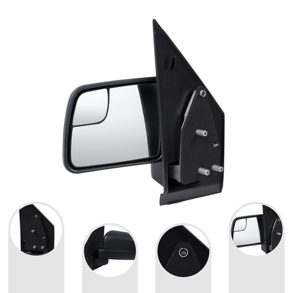 Manual Fold Left Side Mirror Driver Side Rear Mirror Direct Replacement For Ford Transit Connect 2011-2013