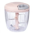 thumbnail image 1 of Manual Food Chopper, Hand-Pull Garlic and Vegetable Chopper for Kitchen, Stainless Steel Blade, Easy to Clean, 500ml and 900ml Capacity, 1 of 6