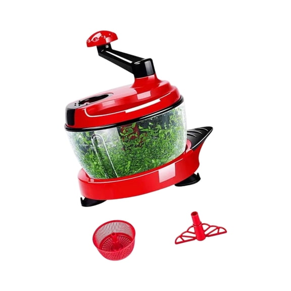 Manual Food Chopper Meat Grinder Dishwasher Safe Design Includes Eggs White Separator Tool