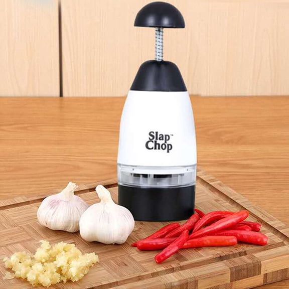 Manual Food Chopper & Vegetable Dicer – Multi-Function Pull-String Grinder for Garlic, Onions, Salad, Spices & Baby Food – Handheld Fruit & Veggie Slicer with Sharp Stainless Steel Blades