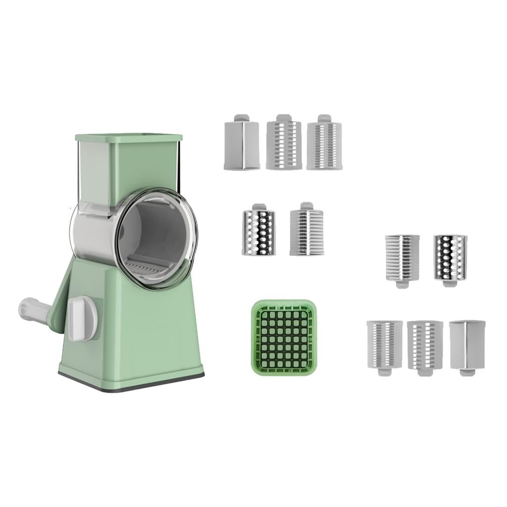 Manual Food Processor Slicers With Safety Nonslip Base And Ergonomic Handle For Quick Meal Preps Dishwasher Safe Design