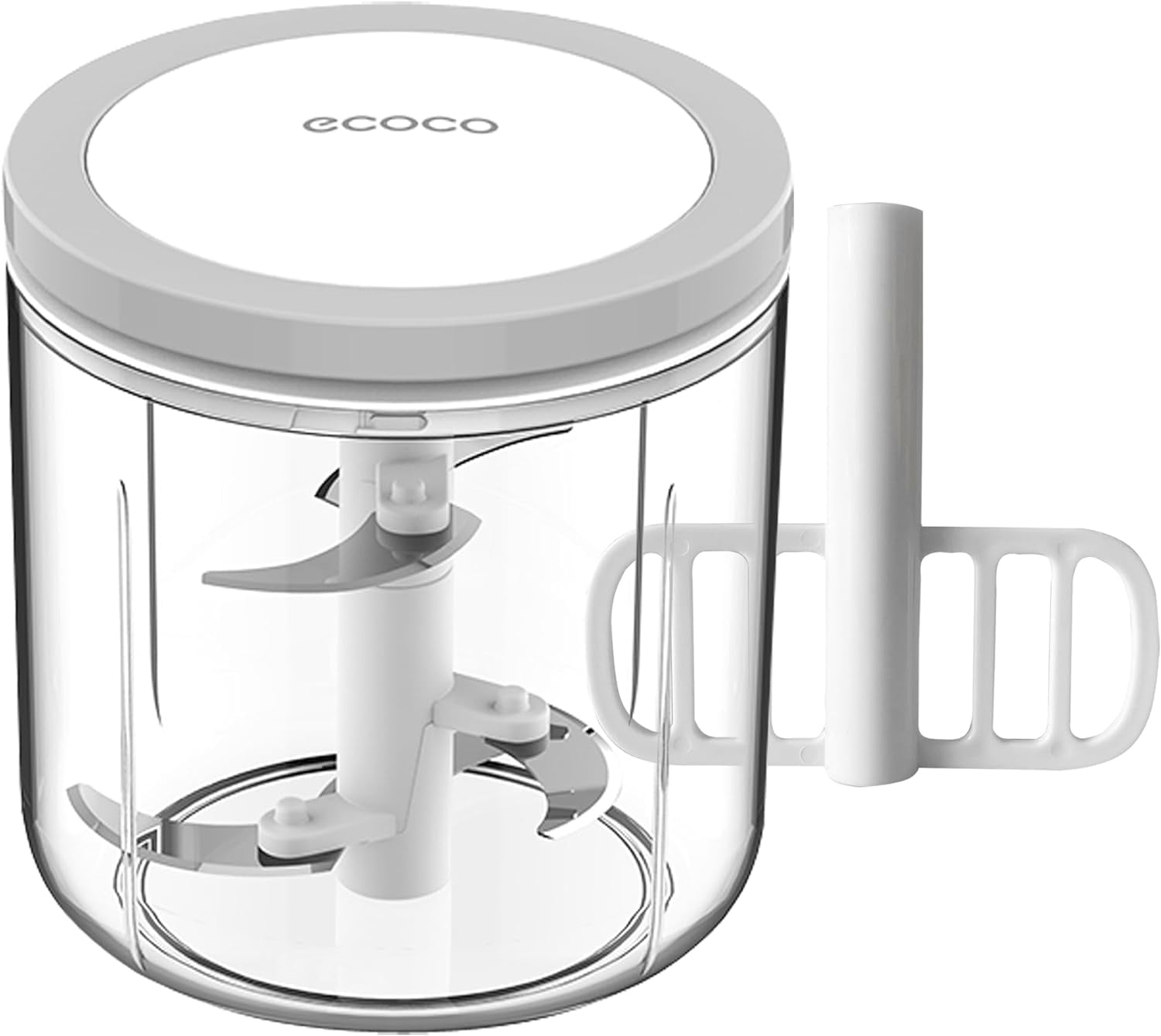 Manual Food Processor Vegetable Chopper, 1000ML Onion Chopper Hand Pull ...