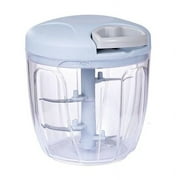 Manual Food Processor Vegetable Chopper, Hand Pull String Onion Chopper Dicer for Kitchen, Portable Hand Pull String Garlic Mincer Onion Cutter for Veggies, Ginger, Fruits, Nuts, Herbs, Clearance Sale