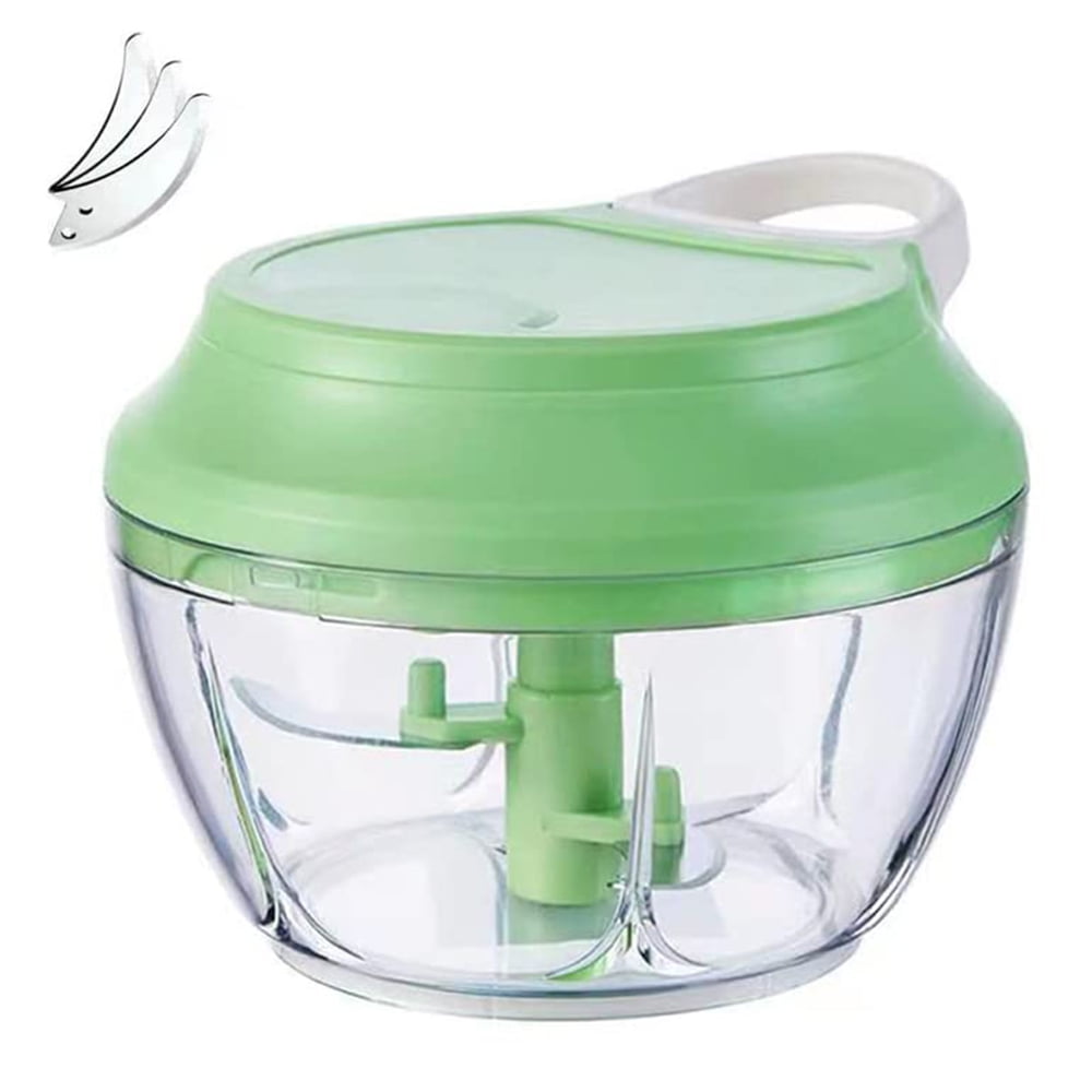 Ourokhome Manual Food Processor Vegetable Chopper, Portable Hand Pull  String Garlic Mincer Onion Cutter for Veggies, Ginger, Fruits, Nuts, Herbs