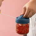 Manual Food Processor Vegetable Chopper Portable Hand Pull String