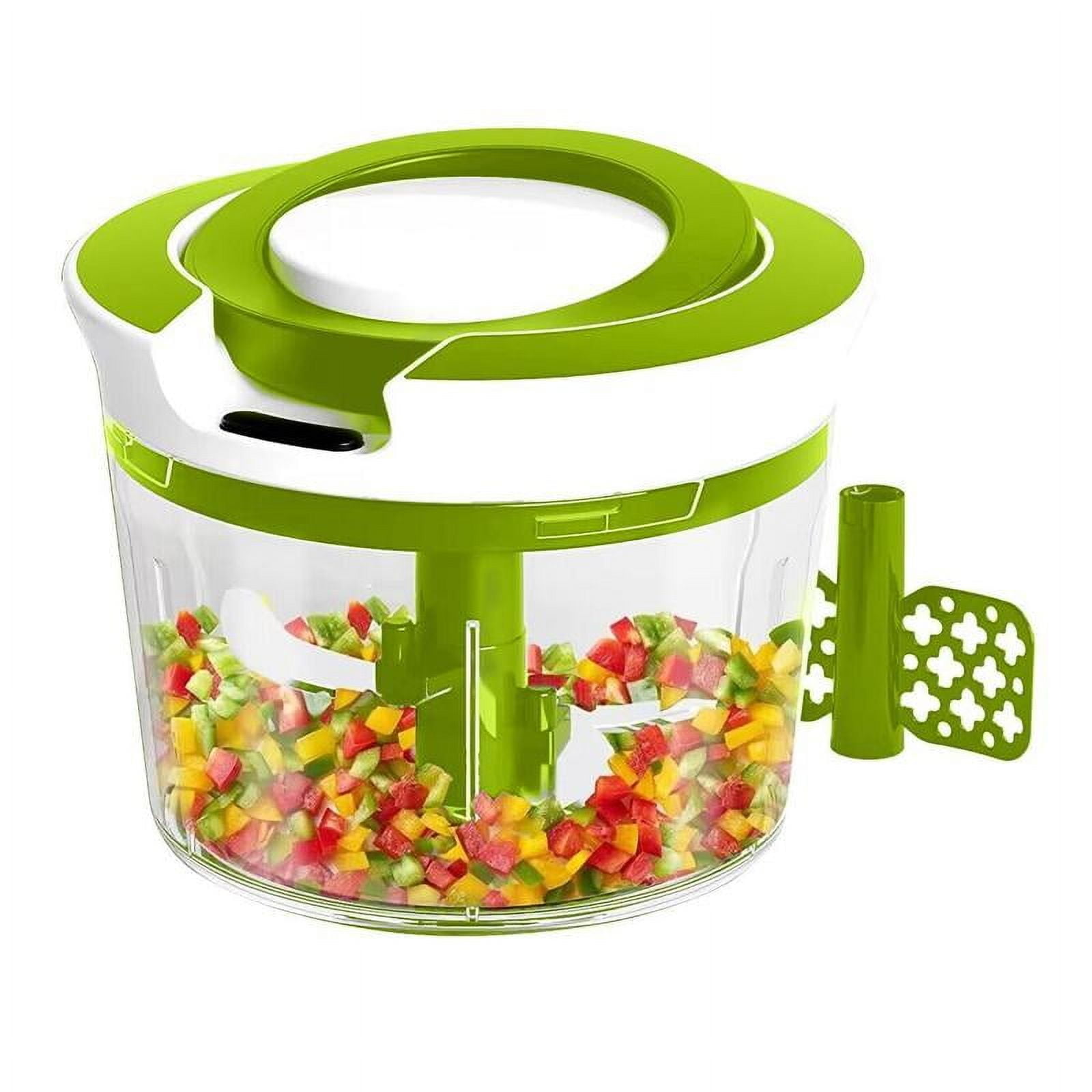 Manual Food Processor Vegetable Chopper, Portable Hand Pull String ...