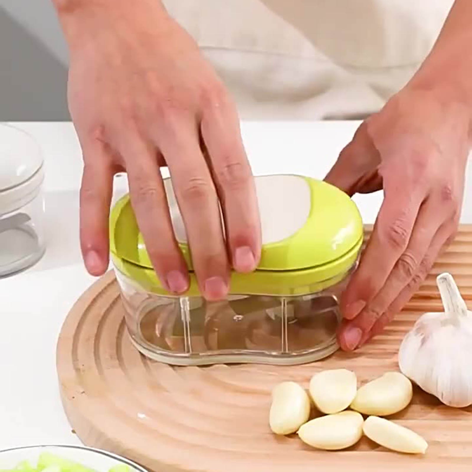 Manual Food Processor Vegetable Chopper Portable Hand Pull String ...