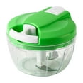 thumbnail image 1 of Manual Food Processor Vegetable Chopper Portable Hand Pull String Garlic Mincer Onions Cutter For Veggies Gingers Fruit Herbs, Multi-Functional Manual Chopper With Transparent, 1 of 4