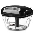 thumbnail image 1 of Manual Food Processor Vegetable Cutter, Geedel Pull Chopper with String, Food Chopper Vegetable Cutter for Veggies, Fruits, Salad, Onion, Nuts, etc, 2 Cup(500ml), Black, 1 of 9