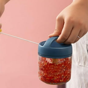Manual Food Processor and Vegetable Chopper Portable Hand Pull String for Efficient Meal Prep
