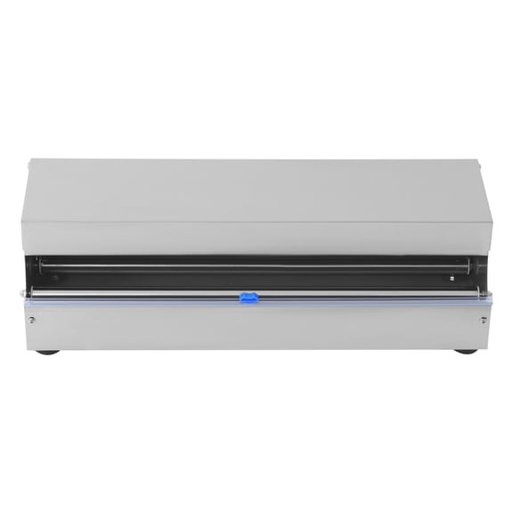 Manual Food Wrap Film Dispenser with Sliding Blade, Large Stretch Film Wrapp Machine fits 10'' - 18'' Rolls, Film Packing Holder for Commercial Kitchens & Supermarkets