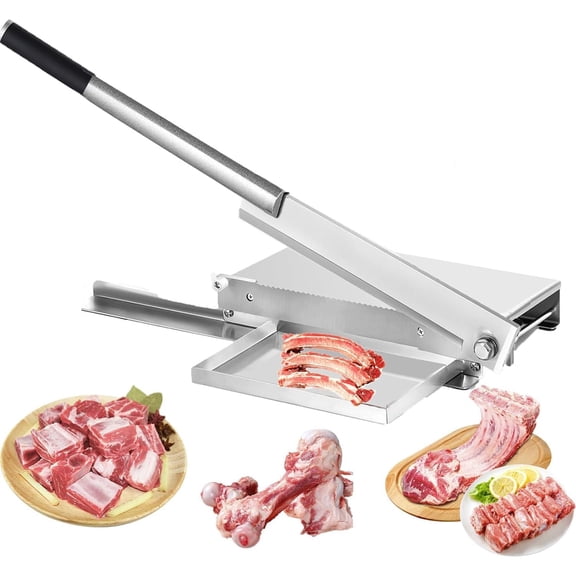 Manual Frozen Meat Slicer Commercial Meat Saw Bone Cutter Manual Meat Slicing Machine Beef Slicer Rib Meat Chopper Slicer Manual Meat Cleaver Bone Chopper Rib Slicer