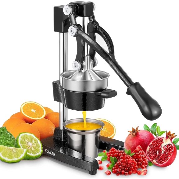 Manual Fruit Juicer Cast Iron Commercial Grade Juice Squeezer Machine Heavy Duty
