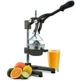 thumbnail image 1 of Manual Fruit Juicer - Commercial Grade Home Citrus Lever Squeezer for Oranges, Lemons, Limes, Grapefruits and More - Stainless Steel and Cast Iron - Non-skid Suction Cup Base - 15 Inch - Black - by..., 1 of 6