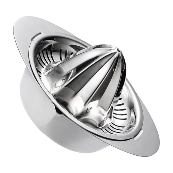 Manual Fruit Press Strainer Bowl for Citrus Fruits Metal Hand Rotation Lemon Squeezer Strainer Efficient Juices Squeezing