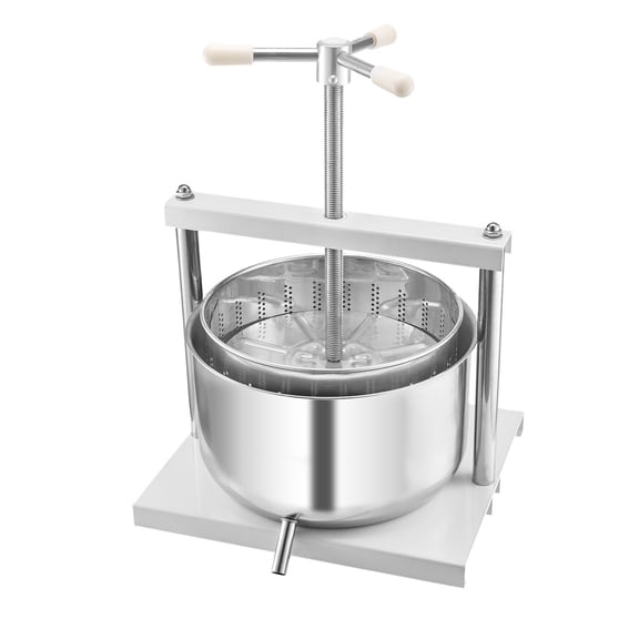 Manual Fruit & Wine Press, 3.17Gal/12L, 2 Stainless Buckets, Used for grapes, olives, etc, Indoor/Outdoor