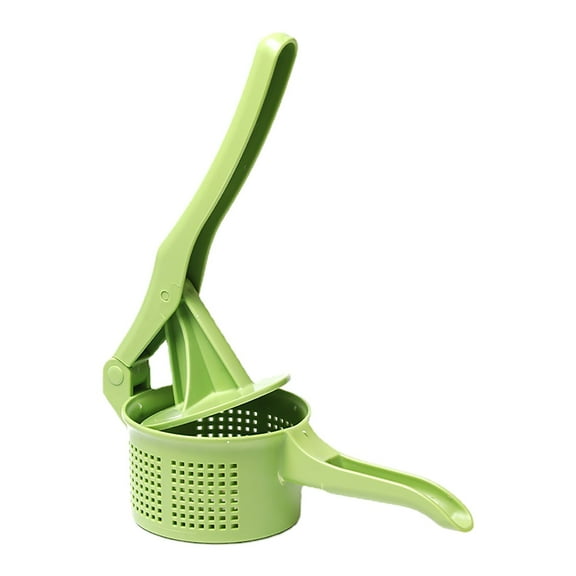 Lingyanshang Manual Fruit and Vegetable Masher Juicer Efficient for Smooth Puree and Fresh Juices Green 1 Count
