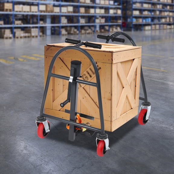 Manual Furniture and Crate Mover, Machinery Mover Tool w/Wheels, Heavy Duty Moving Dolly 1100 lbs Capacity,11.8" Lift Height Furniture Lift Handling Tool, Height Adjustable Furniture Move Tool