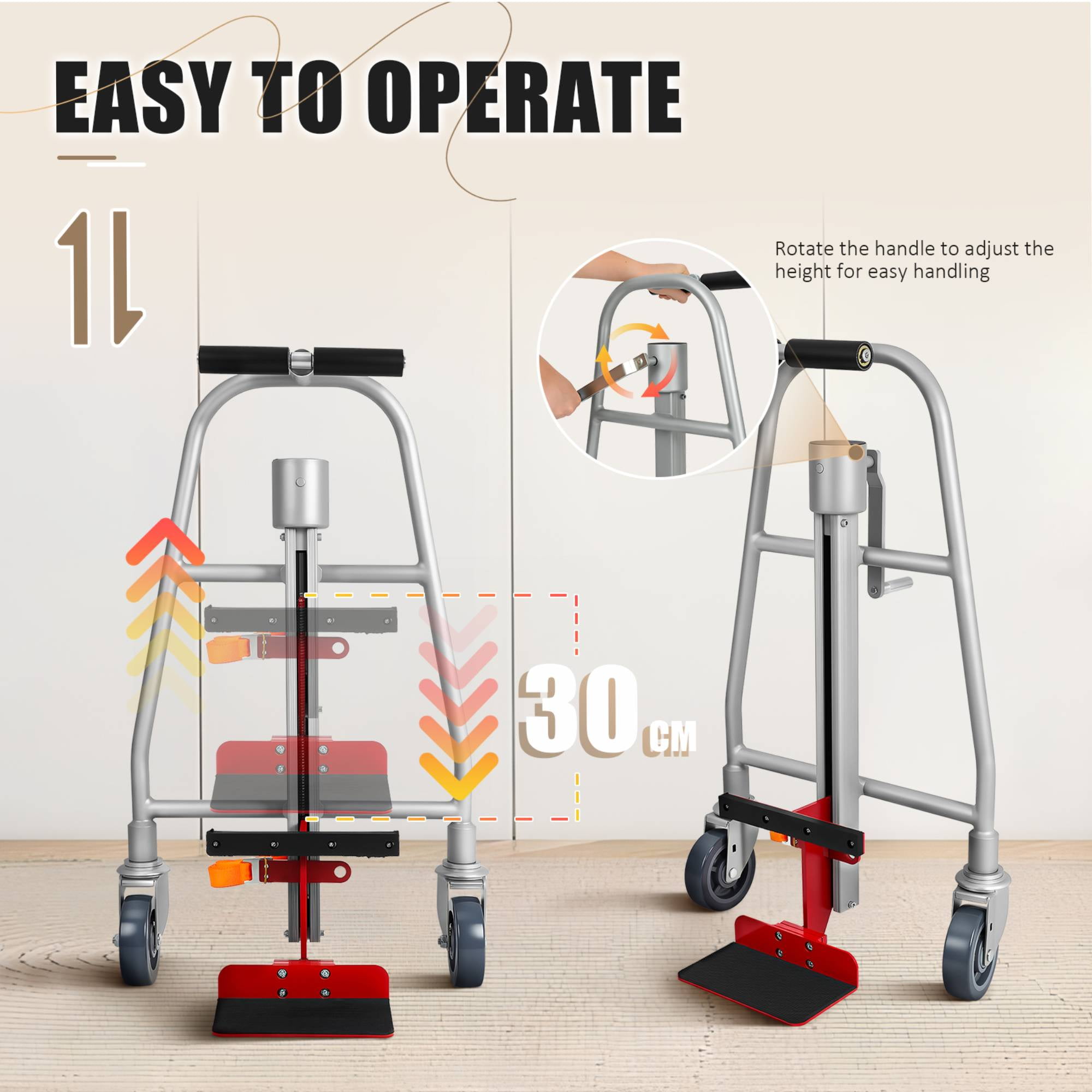 YEAHIBABY Heavy Duty Furniture Dolly, Sturdy Aluminum Alloy, Multi-Color, Easy Moving, Hotel Use