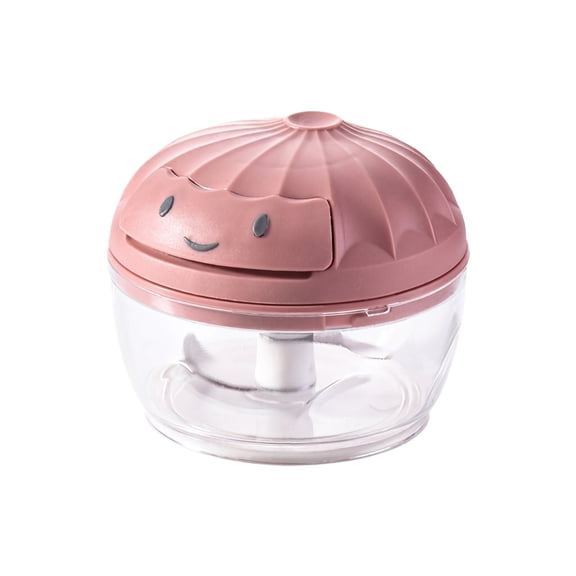 Manual Garlic Chopper Pink Mini Hand Held Food Chopper For Garlic Chili 1 Pack