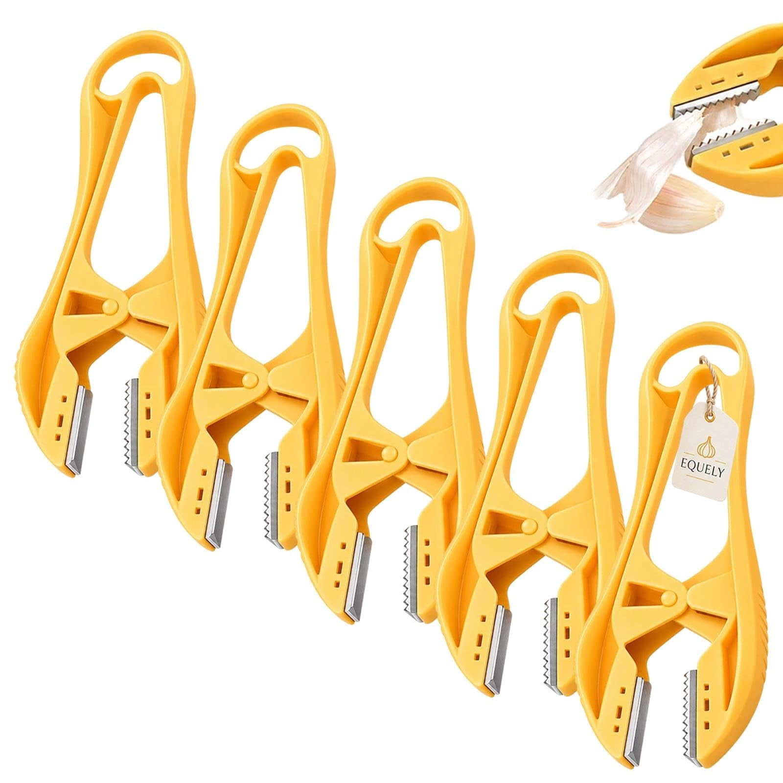 Skin Cutter Tool Manual Garlic Peeler with Serrated Jaws Skin Remover Tweezers Clips ...