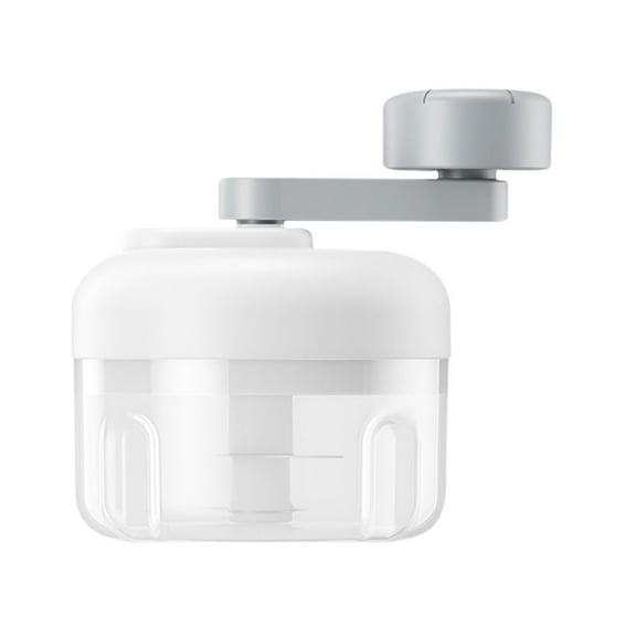 Manual Garlic Press Food Crusher Rotary Hand Chopper for Garlic Onions Nuts Adjustable Gear Kitchen Tool Portable for Home Camping Travel