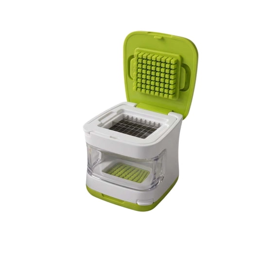 Manual Garlic Press with Stainless Steel Blade, Storage Tray, Easy No - Twist Dicing for Kitchen & Cooking,Colorful