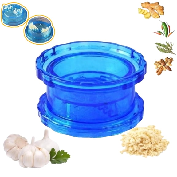 Manual Garlic Twister Masher, Multi-Functional Garlic Grinder & Chopper for Garlic, Onion, Ginger, Herbs, Nuts, Impact Resistant Durable Gadget
