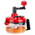 thumbnail image 1 of Manual Garlic Vegetable Chopper - Handheld Food Processor for Onions, Ginger, Nuts, Fruits - Perfect for Salads and Salsas - Essential Kitchen Gadget, 1 of 4