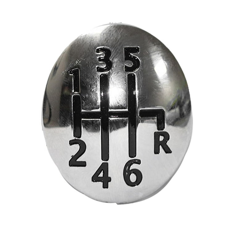 Manual Gear Knob Lever Cover, ABS Electric Plated,Replacement Knob Fits for  Scenic Accessories, Auto Parts 