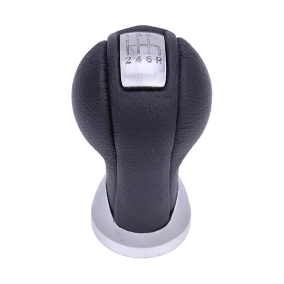 Manual Gear Shifts Knob for 32865-CD00A Replacement Part with 6-Speed Pattern and Reverse Marking, Black Plastic Construction, 1