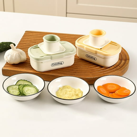 Manual Ginger Garlic Grater Green | Etched Stainless Steel Teeth for Fine Paste, Puree & Crushing | Non-Slip Handle | 12.6x7.7x4.93cm | Compact Kitchen Tool | 1 Piece