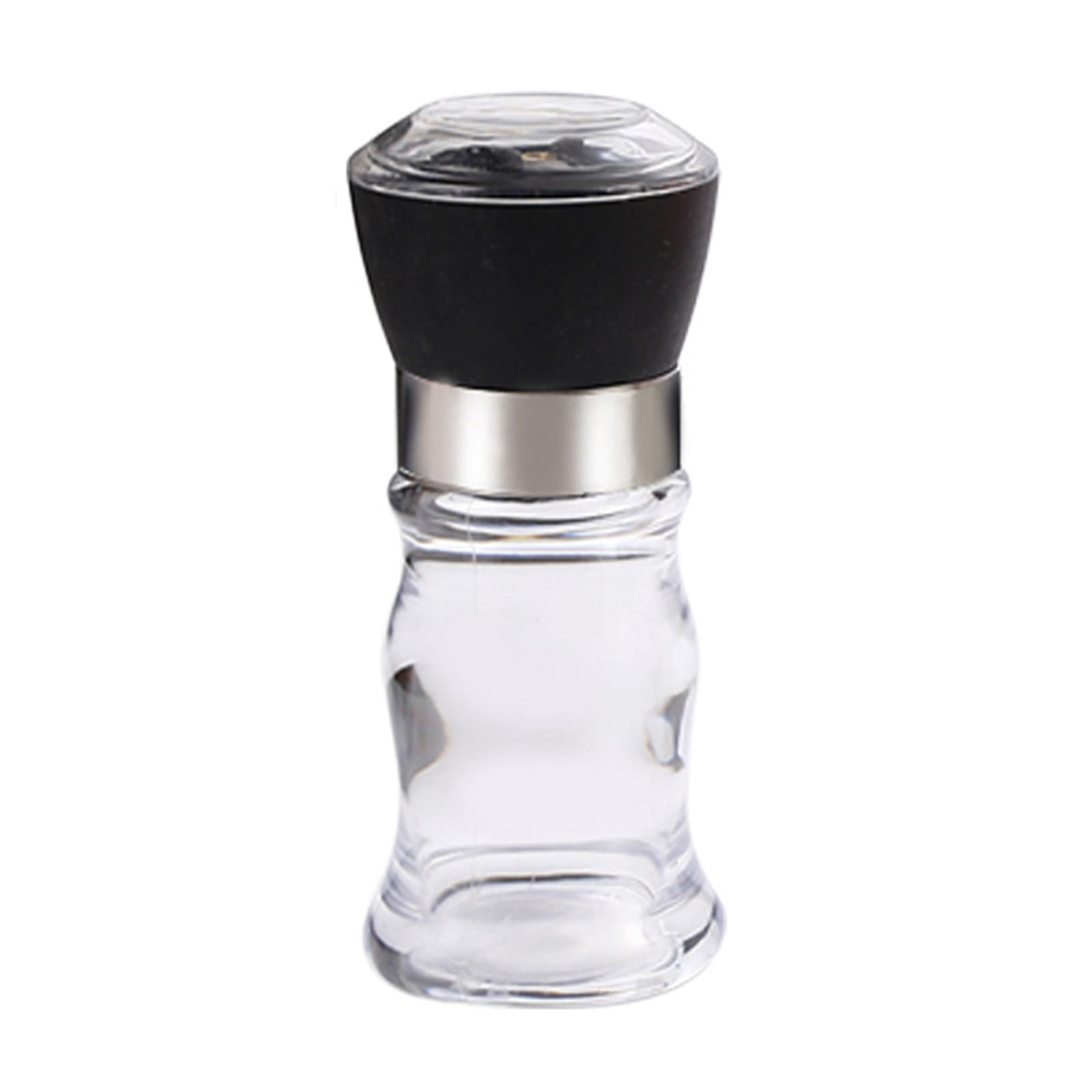 Table Core Signage Manual Glass Salt Pepper Mill,4oz Refillable Spice Grinder with ...