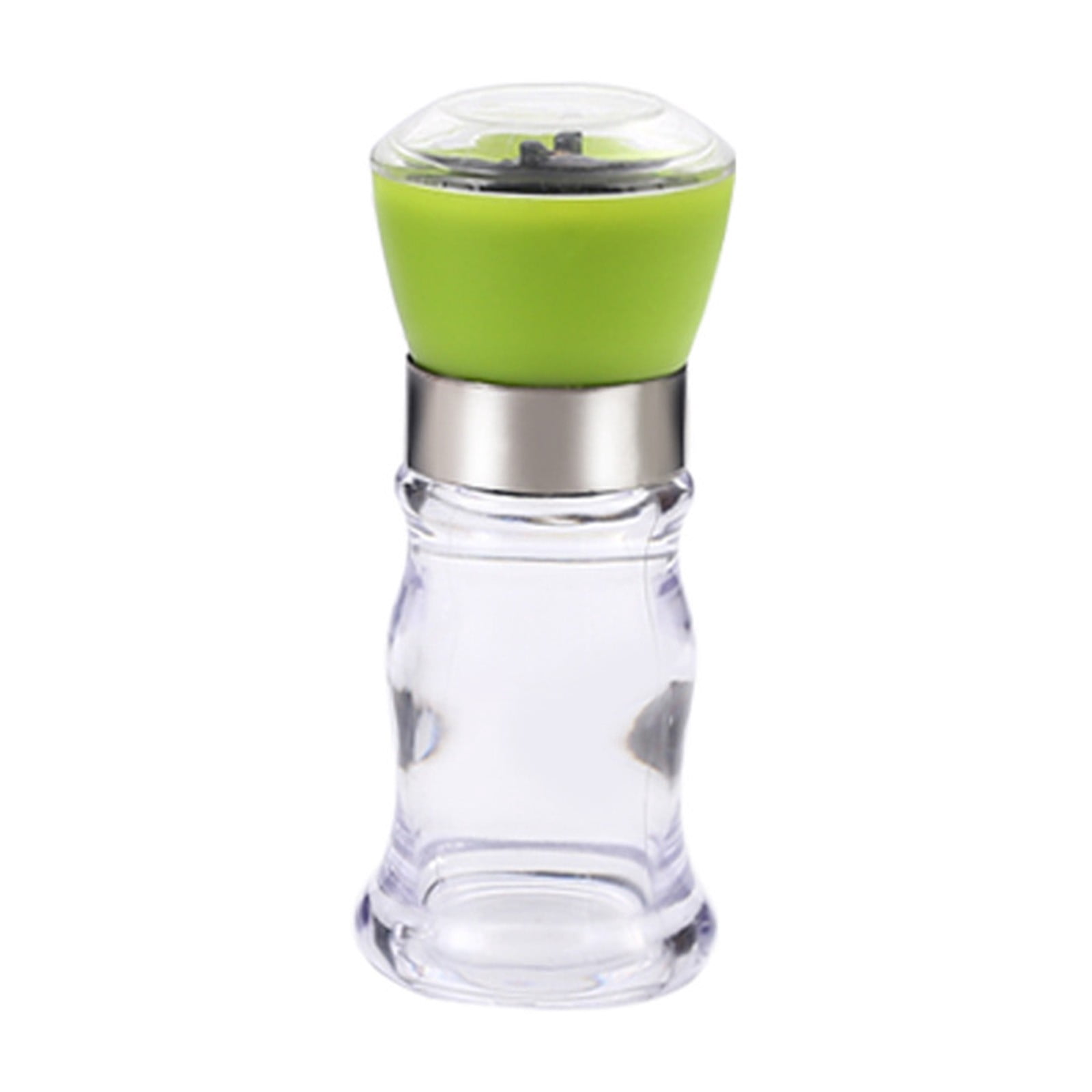 Table Core Signage Manual Glass Salt Pepper Mill,4oz Refillable Spice Grinder with ...