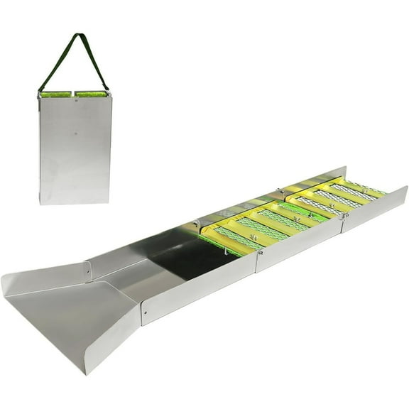 Manual Gold Panning Sluice Box For Gravities Separation Efficient Gold Recovery No Powered Outdoor Prospecting Equipment