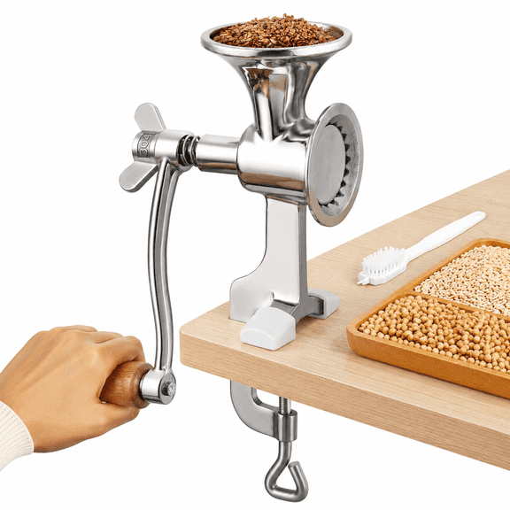 Manual Grain Mill Stainless Steel Hand-operated Coffee With Fineness-adjustable Spring For Spice Pepper Corn Beans Grains