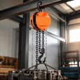 Manual Hand Chain Hoist, 1/2 Ton 1100 Lbs, 10 Ft G80 Galvanized Chain ...
