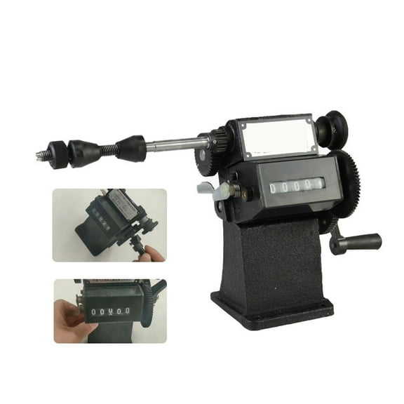 Manual Hand Coil Counting Winding Machine, Dual-purpose Winder Tool Max Diameter 150mm, Electric Counter Range Winding
