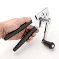 thumbnail image 1 of Manual Hand-Crank Commercial Heavy-Duty 2-in-1 Bottle Cap Can Opener with Ergonomic Rubber Grip - Arthritis Friendly for Seniors,Black, 1 of 11