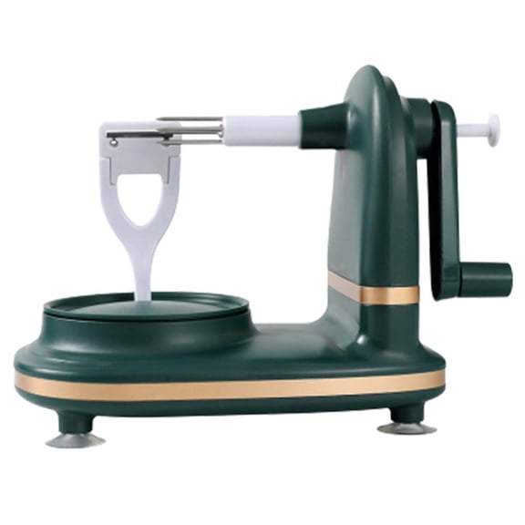 Manual Hand Crank Peeler, 7.1 x 4.7 inch, Multi-Function Vegetable & Fruit Slicer, Effortless Peeling for Kitchen Prep, Safe and Easy to Clean