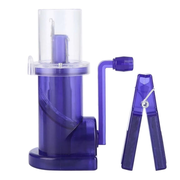 Manual Hand Crank Rope Weaver Knitting Machine for Jewelry Making Bracelet Braiding Tool and Spool Knitter for Creative Crafting Projects 5x2x2 Inch Purple