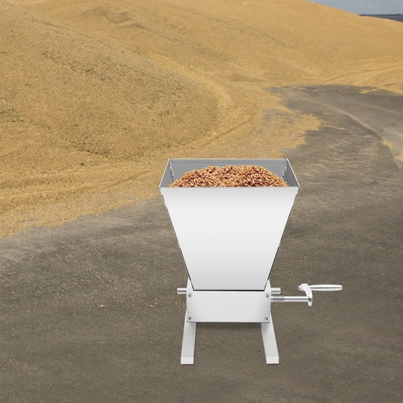 Manual Hand Grain Mill Grinder Large Capacity Durable Metal Adjustable Roller Gap Mill Crusher for Dry Grains-2 Grinding Methods