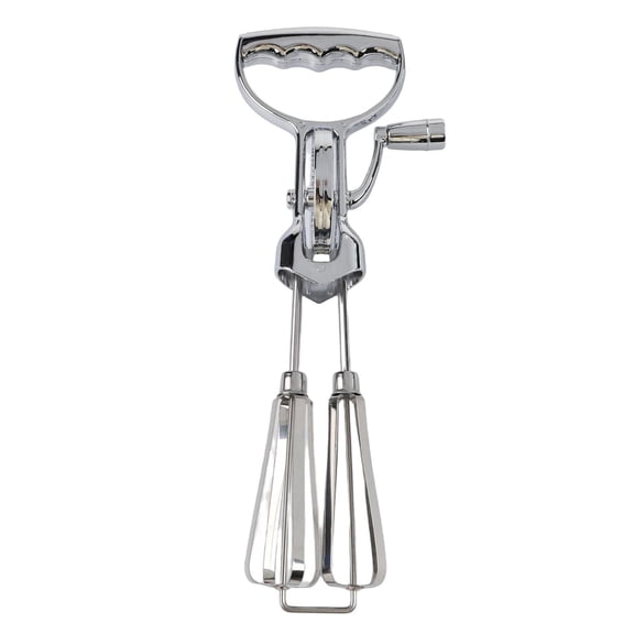Manual Hand Mixer Stainless Steel Egg Beater Adjustable Control For Dough Batter Cream Sauce No Electricity Needed Large Easy Clean Storage Kitchen Tool(large)