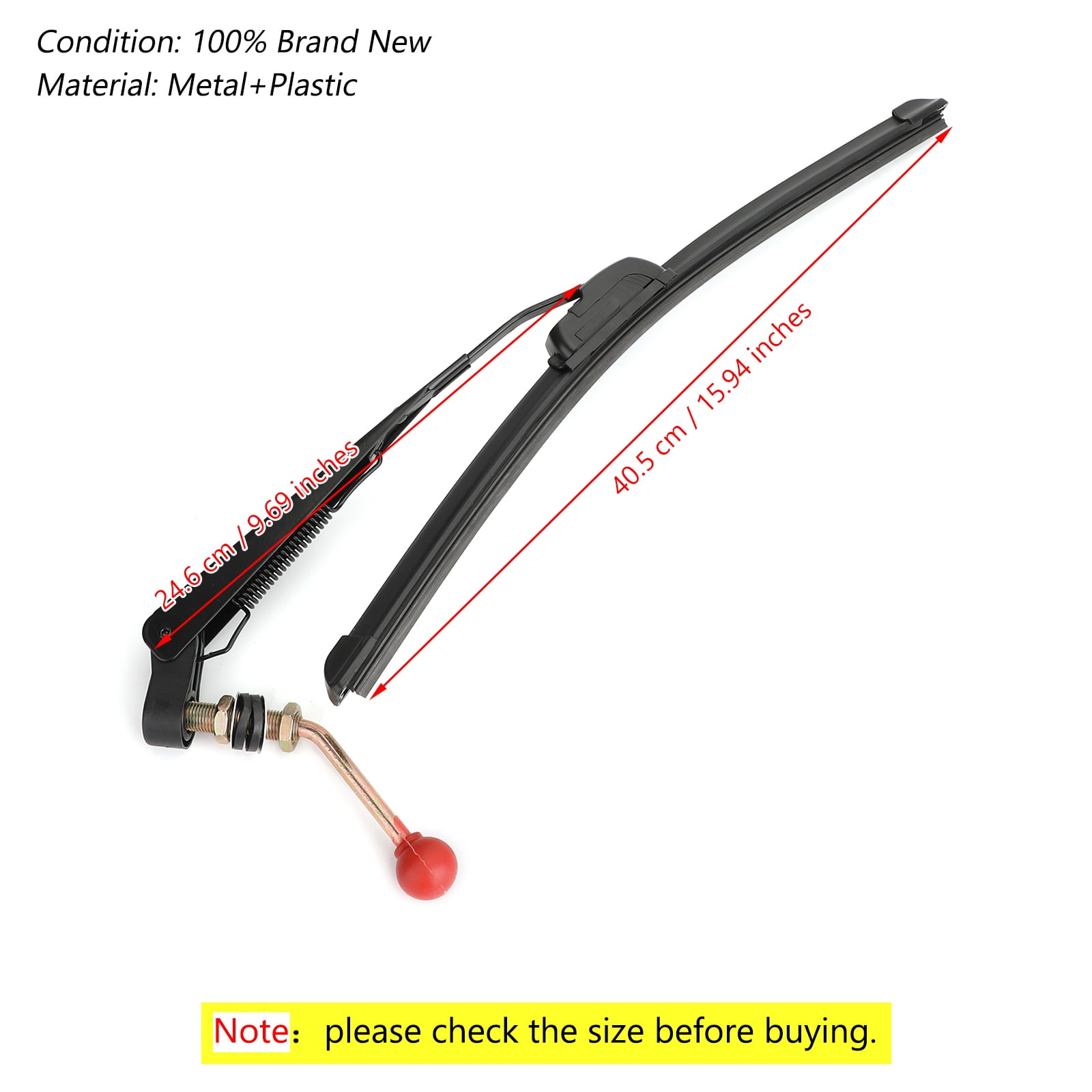 Manual Hand Operated Windshield Wiper For Can am Polaris Ranger