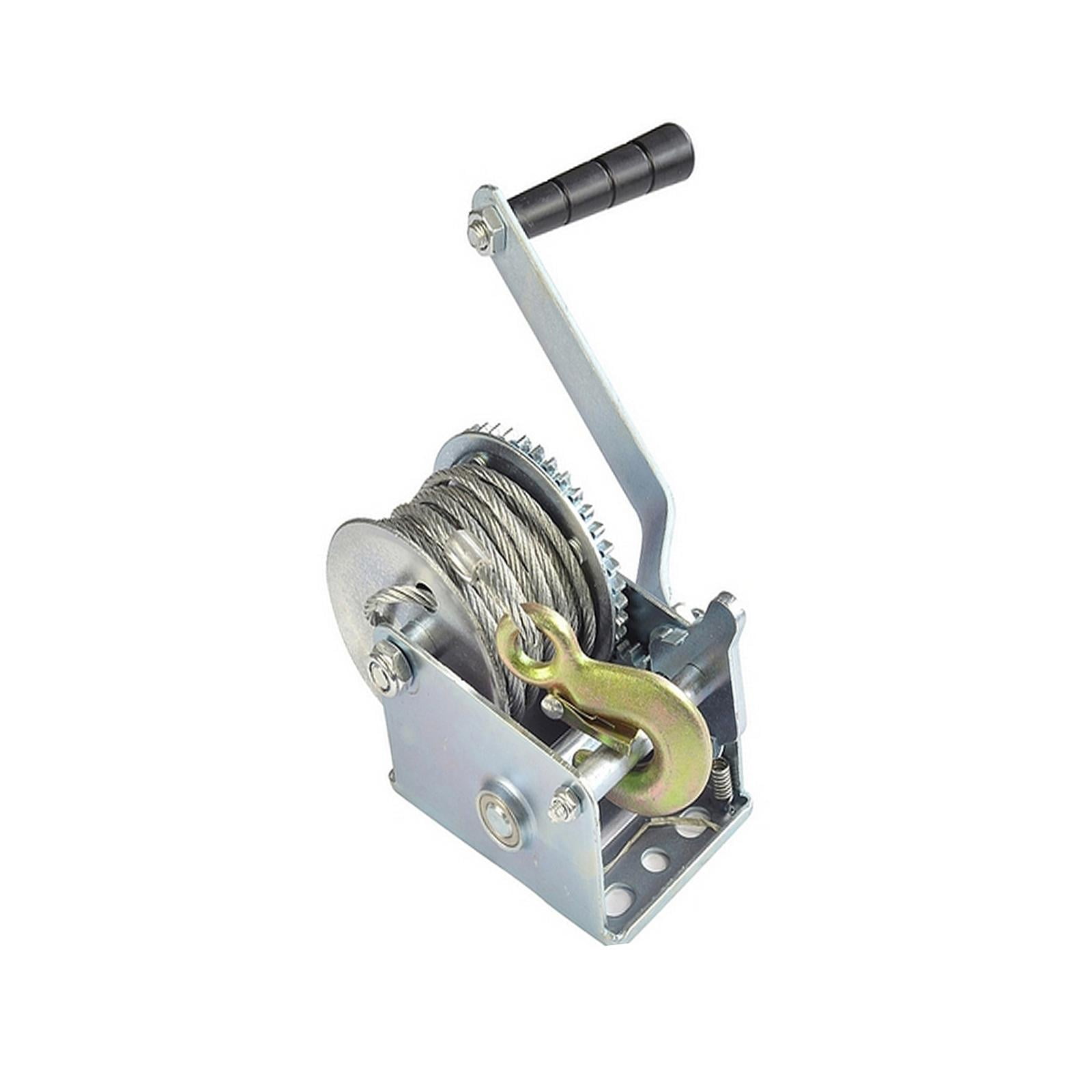 Manual Hand Winch Cable Trailer Winch 800lbs with Rope Durable Equipment Replace Components Simple Using Spare Parts for ATV cars boat Truck