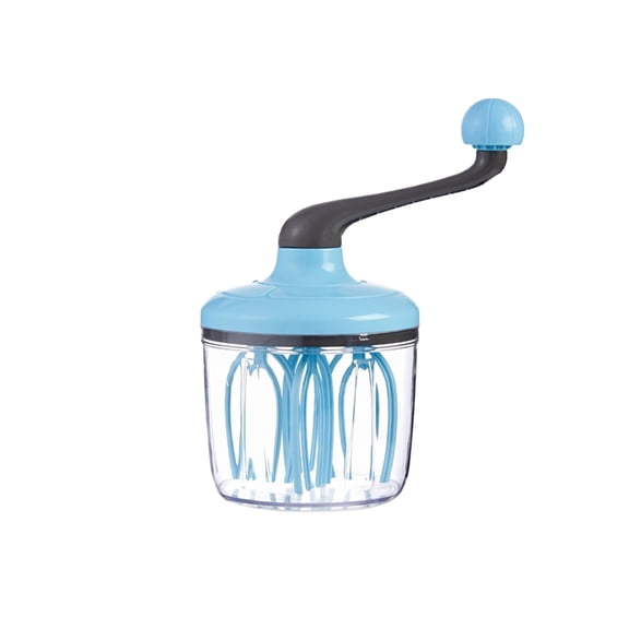 Manual Handheld Cream Whipper, Semi-Automatic Egg Beater And Frother For Home Baking, Small Mixer Tool For Whipped Cream And Meringue, Manual Handheld Cream Whipper For Home Bakers(Sky Blue)